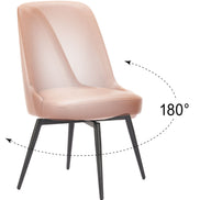 Keppel Swivel Dining Chair (Set of 2) Brown