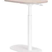 Buddy Adjustable Rotating Side Table Natural & White
