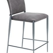 Freesia Counter Stool (Set of 2) Charcoal Gray