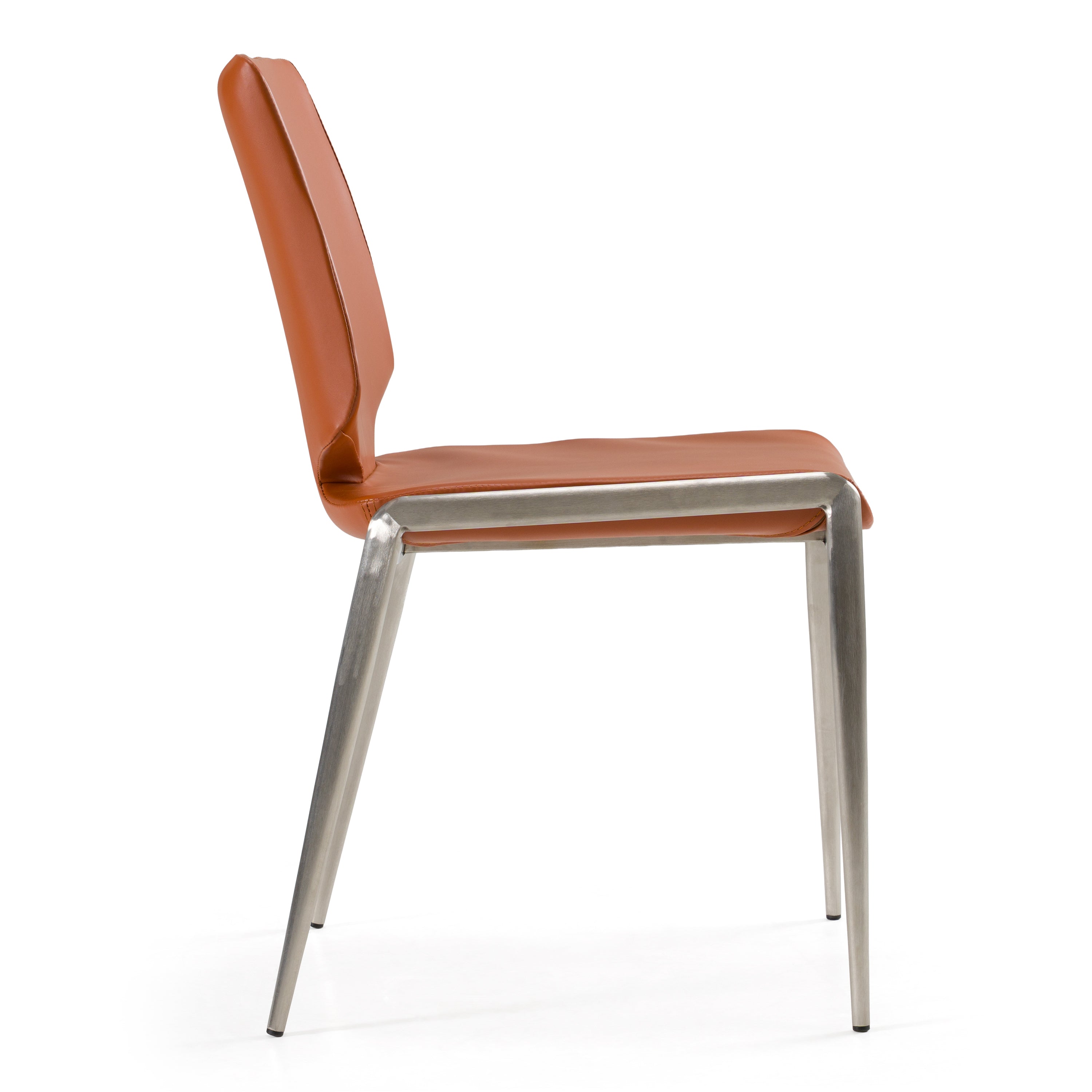 Eileen - Modern Cognac Eco-Leather Dining Chair (Set of 2) - image 3
