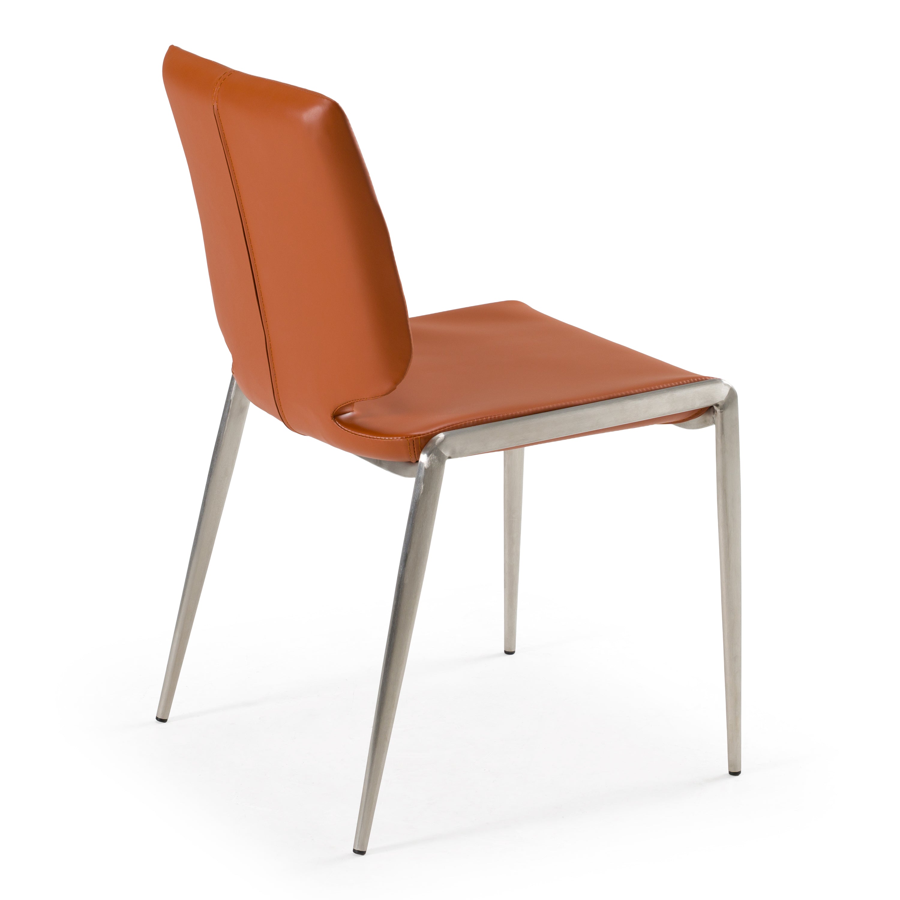 Eileen - Modern Cognac Eco-Leather Dining Chair (Set of 2) - image 4