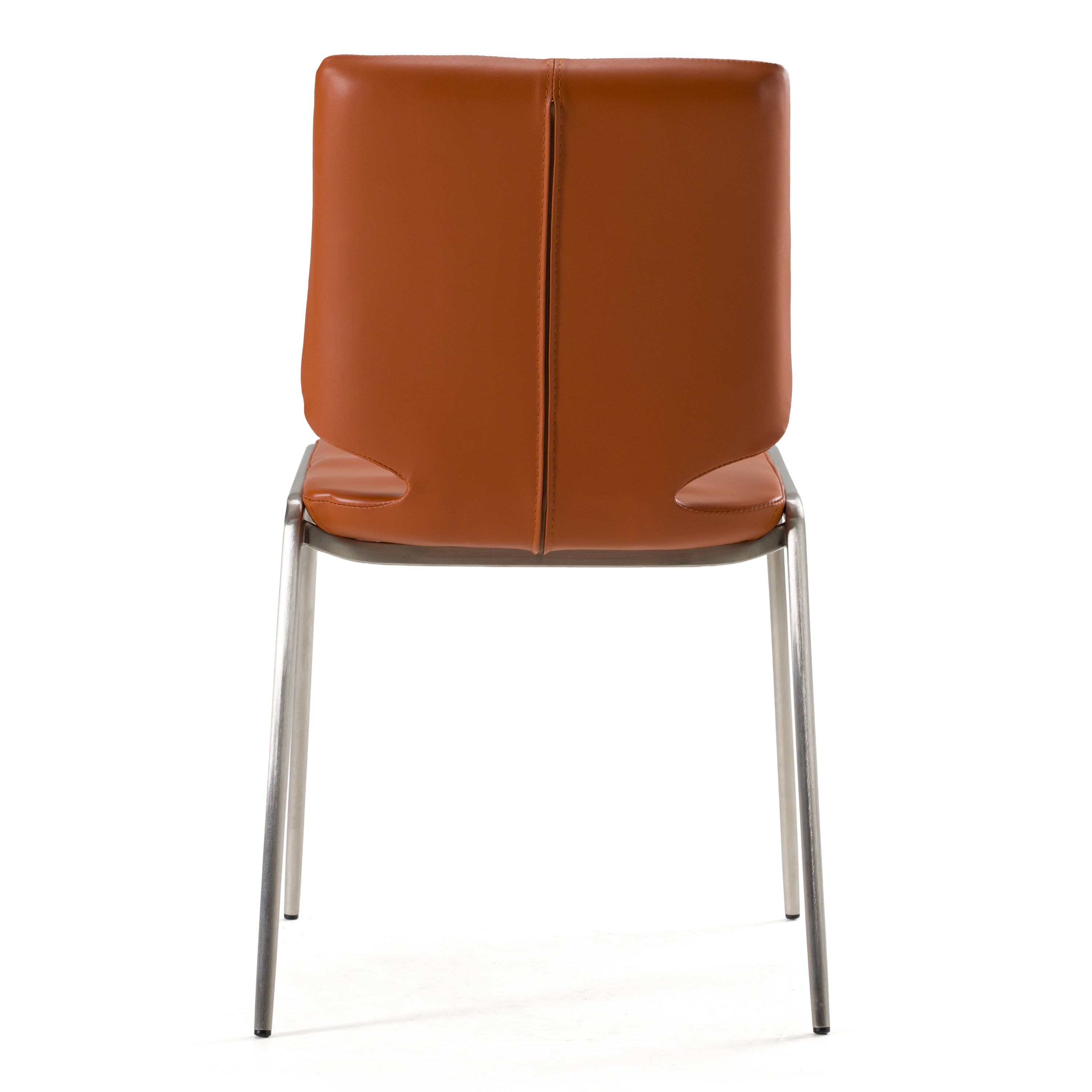 Eileen - Modern Cognac Eco-Leather Dining Chair (Set of 2) - image 5