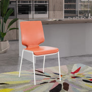 Eileen - Modern Cognac Eco-Leather Dining Chair (Set of 2)