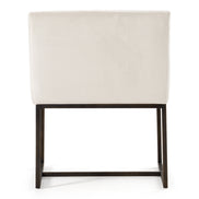 Elijah - Modern Beige & Copper Antique Brass Dining Chair - image 4