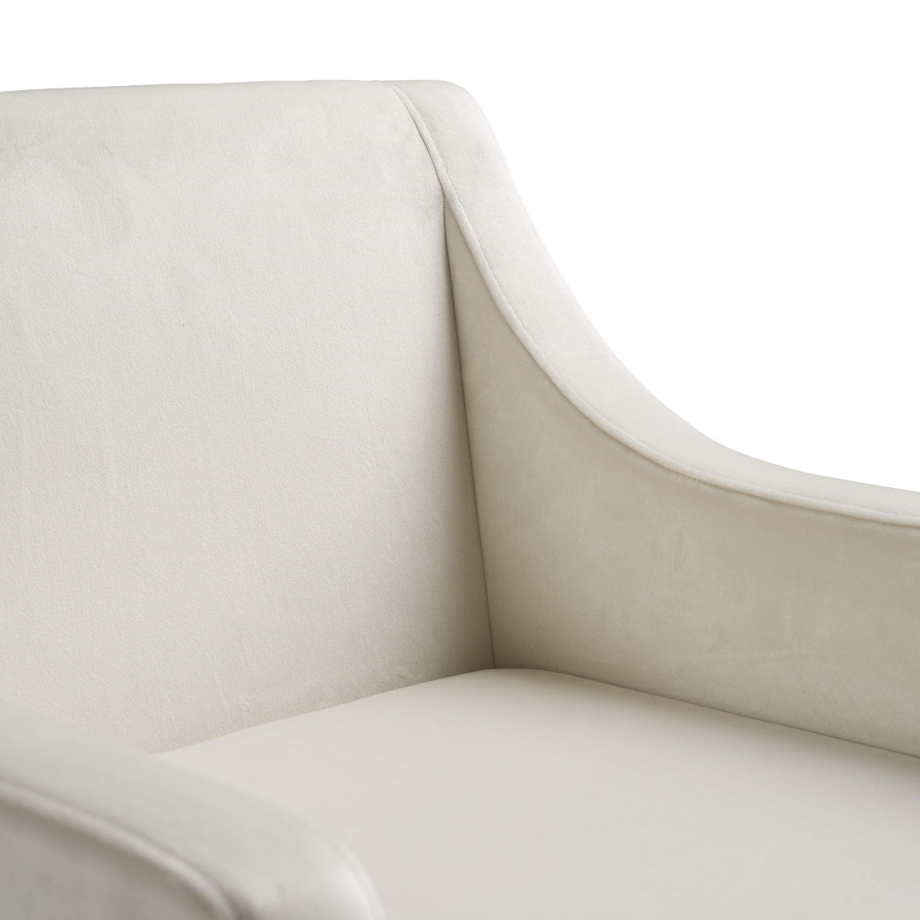 Elijah - Modern Beige & Copper Antique Brass Dining Chair - image 5