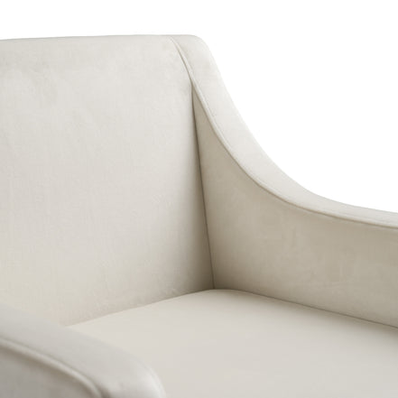 Elijah - Modern Beige & Copper Antique Brass Dining Chair - image 5