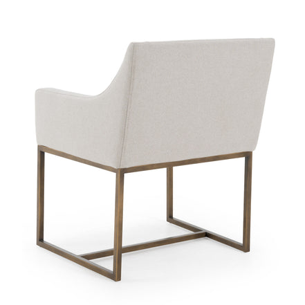 Elijah - Modern Grey & Copper Antique Brass Dining Chair - image 5