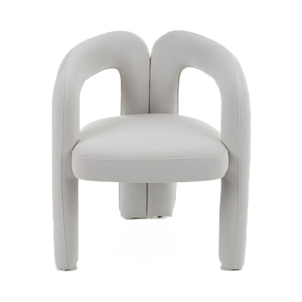 Ellen - Glam White Velvet Dining Chair - image 5