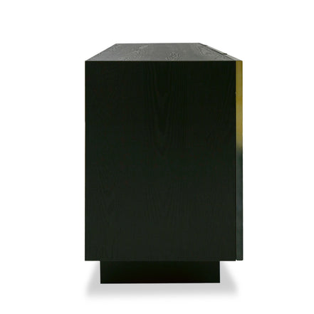 Elmira - Glam Black Ash + Gradient Stainless Steel Buffet - image 4