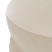 Elsa - Modern Oyster Concrete Round End Table - image 5
