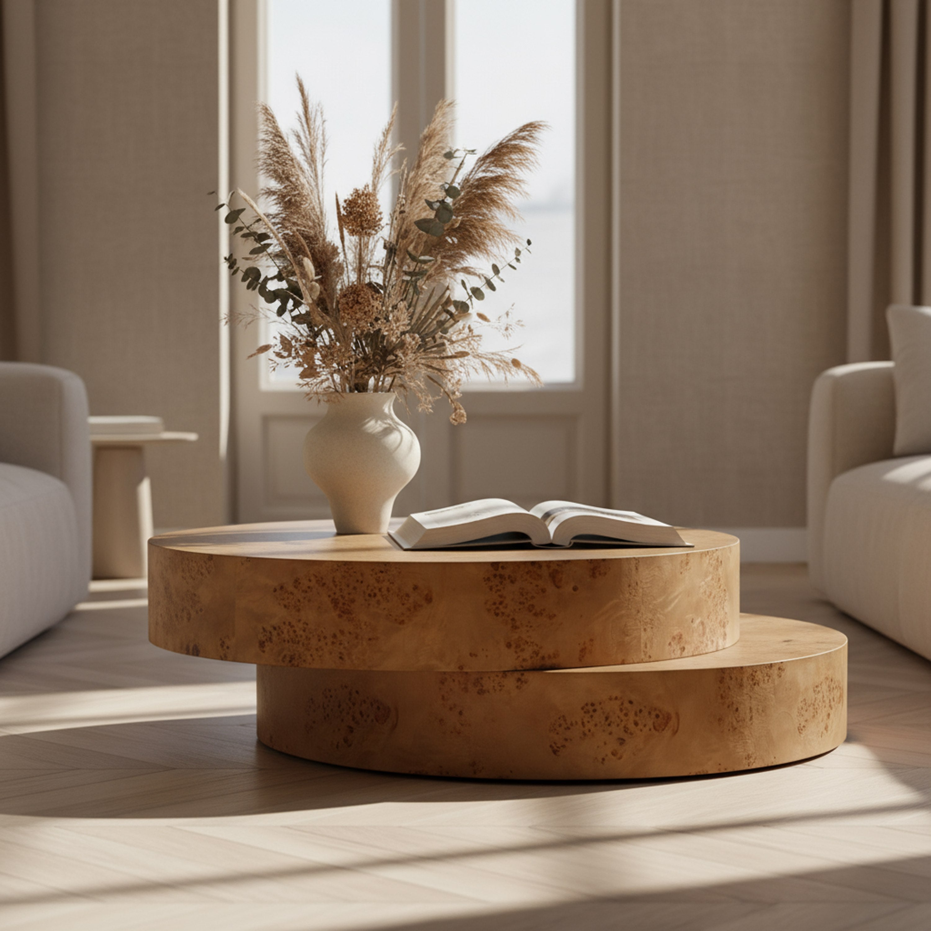 Ely - Modern Faux Burl Coffee Table - image 4