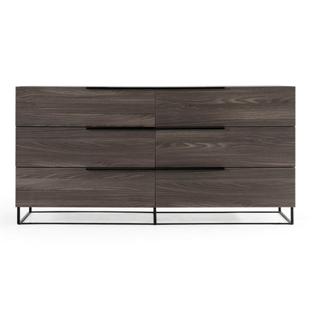 Enzo Italian Modern Grey Oak Dresser - image 4