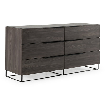Enzo Italian Modern Grey Oak Dresser - image 5