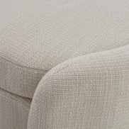 Erin - Modern Cream Fabric Storage Ottoman - image 3