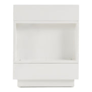 Esso Modern White Glossy Tall Nightstand - image 5