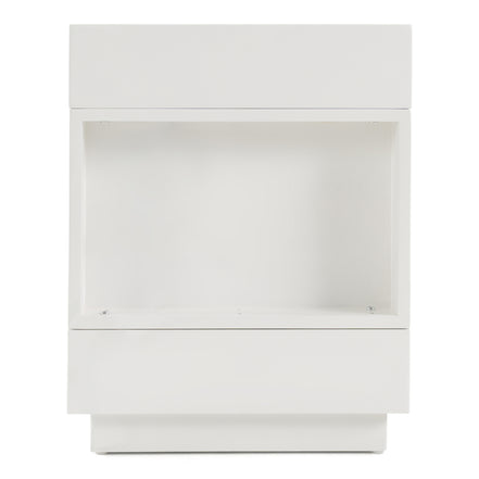 Esso Modern White Glossy Tall Nightstand - image 5