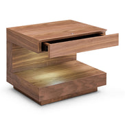 Esso - Contemporary Walnut Nightstand - image 2