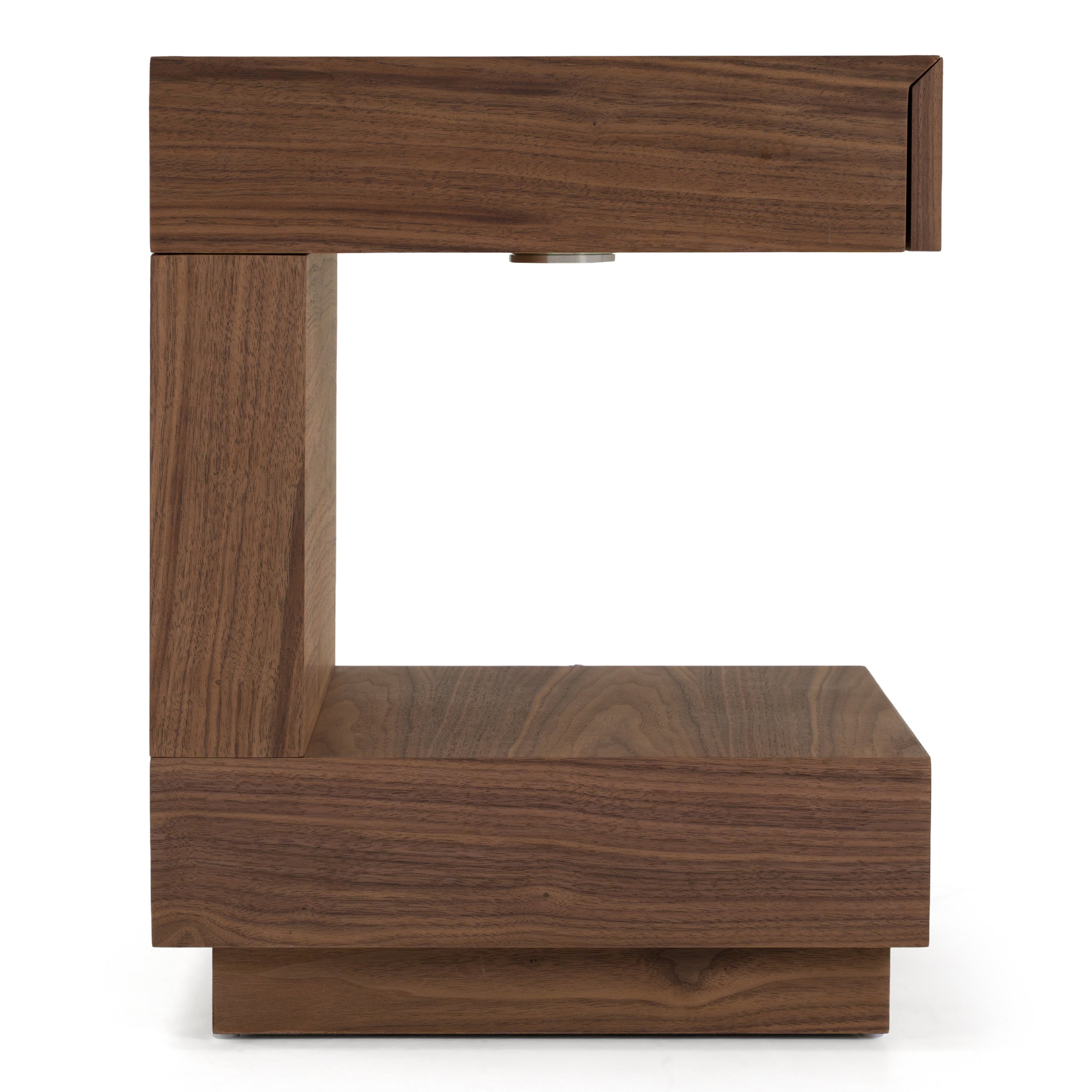 Esso - Contemporary Walnut Tall Nightstand - image 2