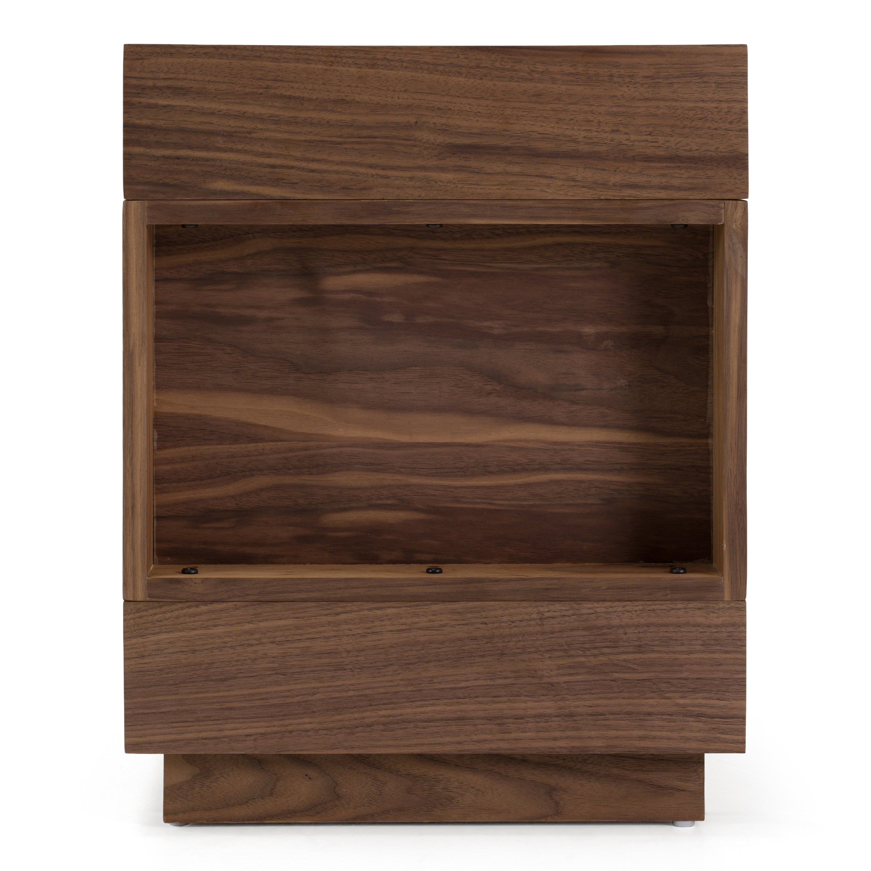 Esso - Contemporary Walnut Tall Nightstand - image 3