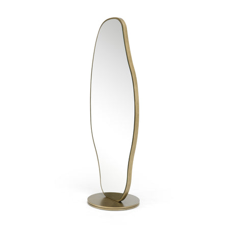 Esteem - Modern Antique Brass Freestanding Mirror