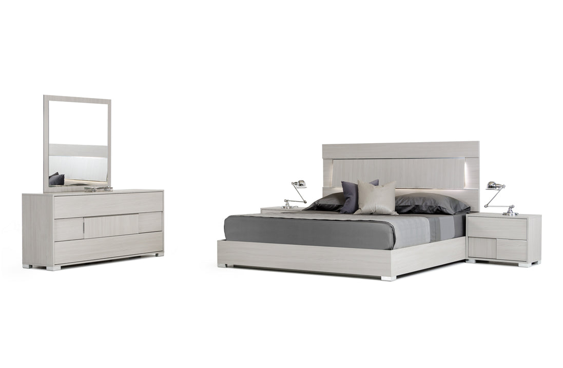 Ethan Italian Modern Grey Mirror