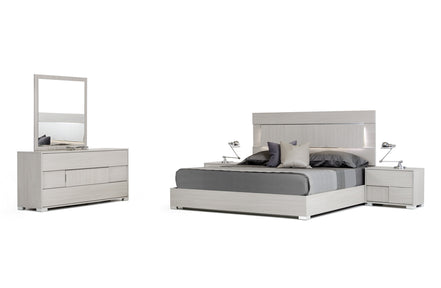 Ethan Italian Modern Grey Mirror