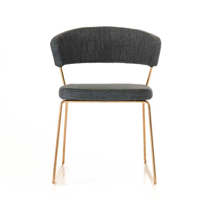 Ashland - Modern Grey & Rosegold Dining Chair (Set of 2) - image 2