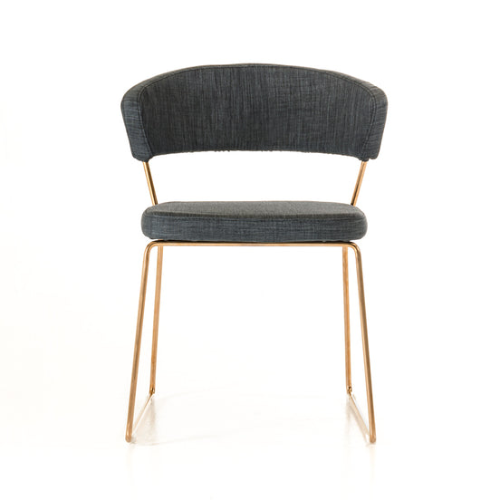 Ashland - Modern Grey & Rosegold Dining Chair (Set of 2) - image 2