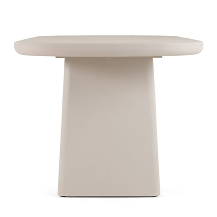 Evermore - Modern Grey Faux Cement Oval Dining Table - image 2