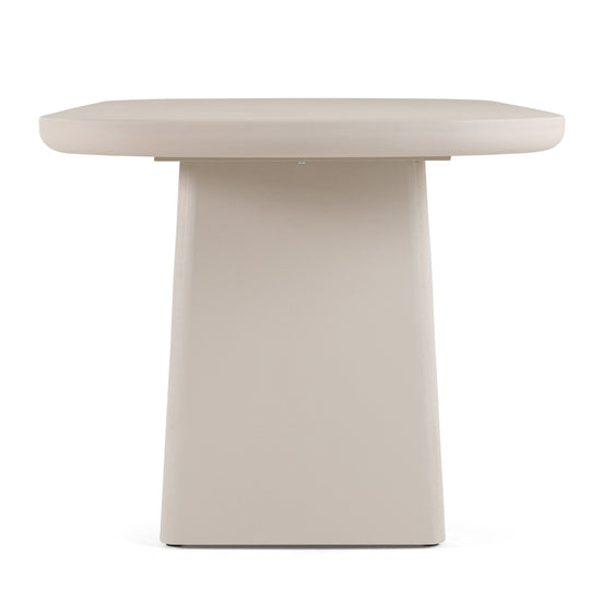 Evermore - Modern Grey Faux Cement Oval Dining Table - image 2