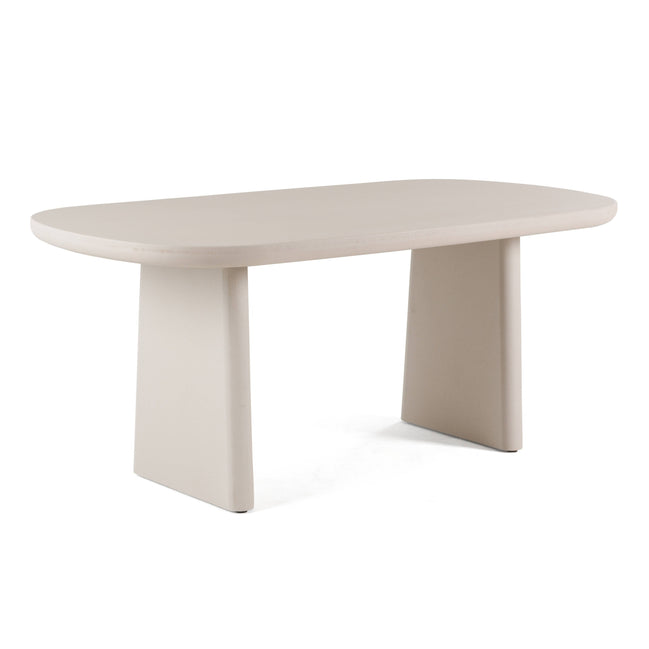 Evermore Modern Grey Faux Cement Coffee Table
