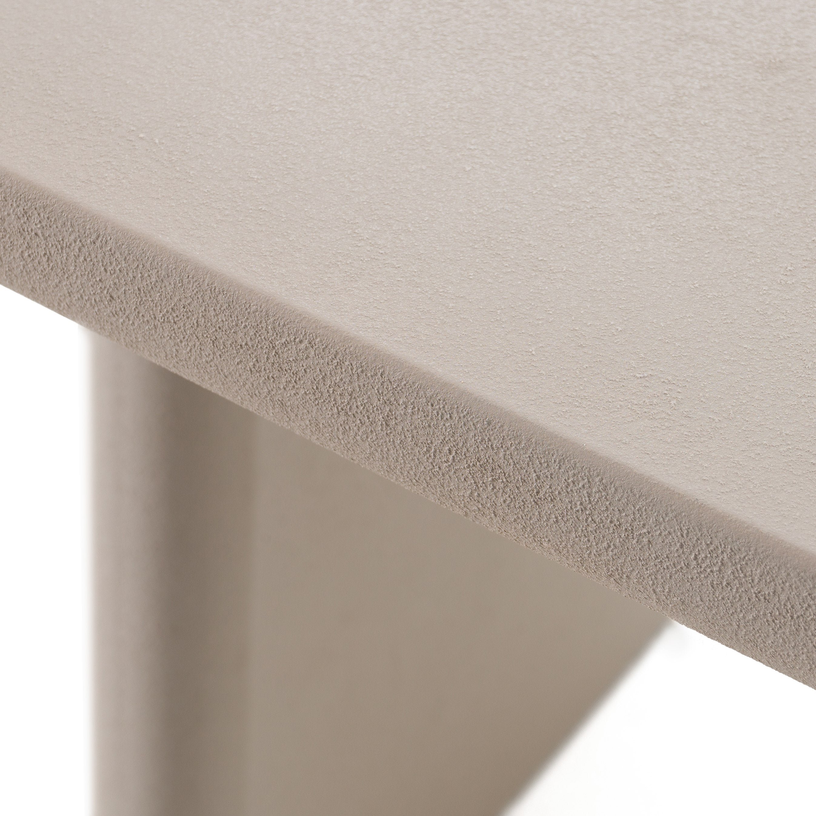 Evermore - Modern Grey Faux Cement Oval Dining Table - image 5