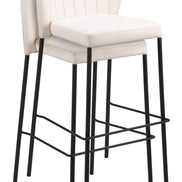 Linz Barstool (Set of 2) Cream