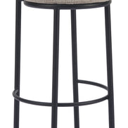 Sisal Barstool (Set of 2) Beige Tweed