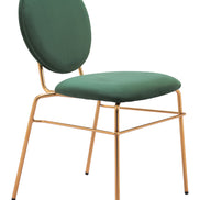 Odessa Dining Chair (Set of 2) Green & Gold
