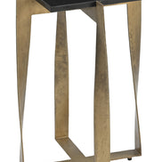 Noara Accent Table Black & Brass