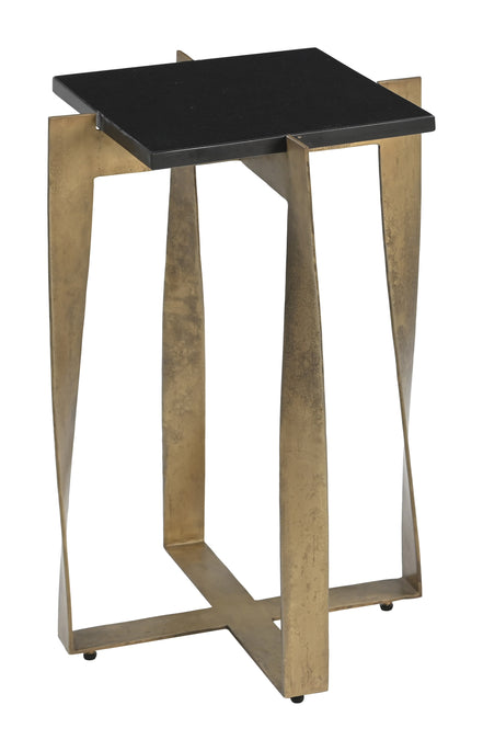 Noara Accent Table Black & Brass