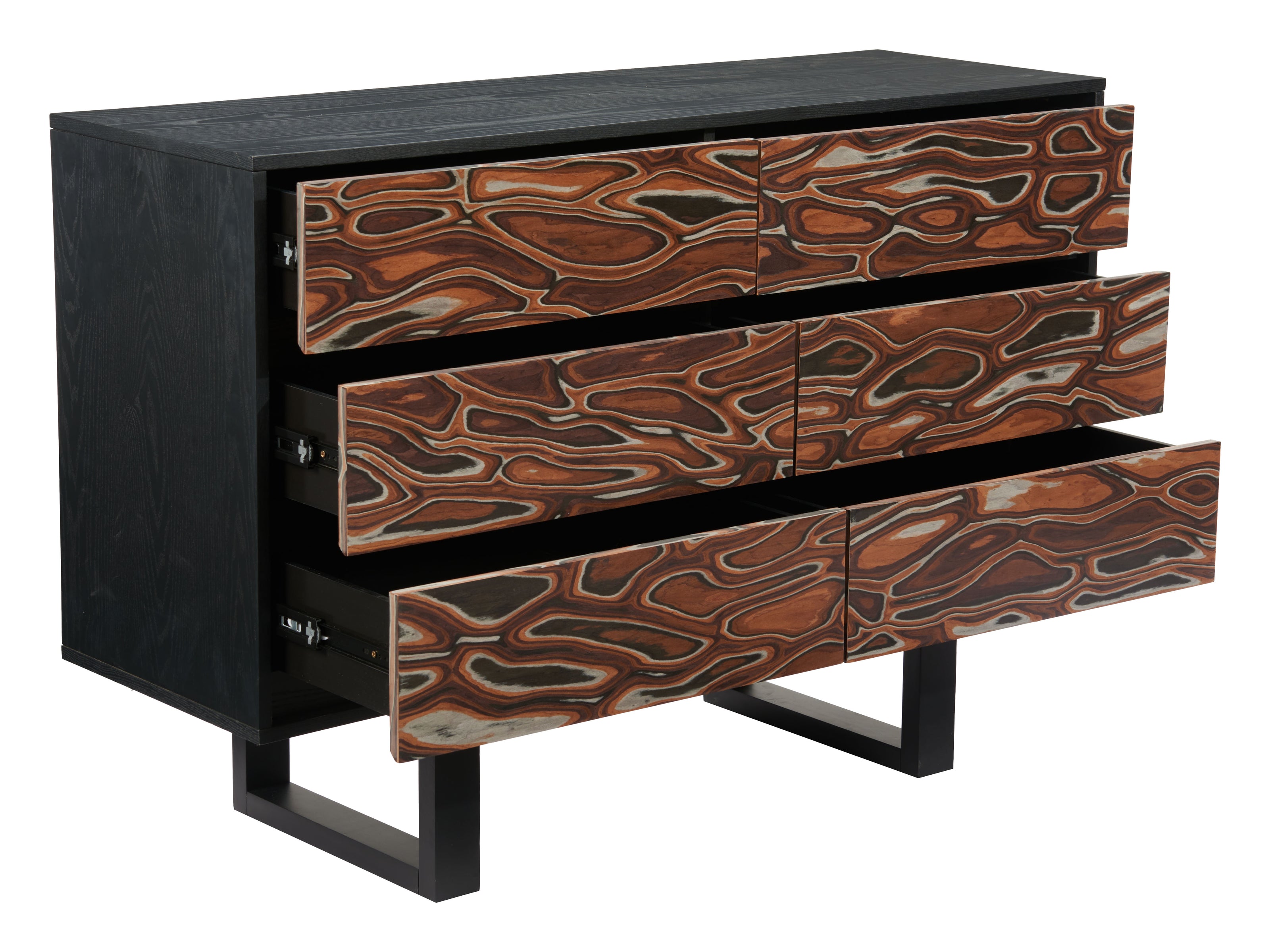 Aremi Dresser Brown & Black