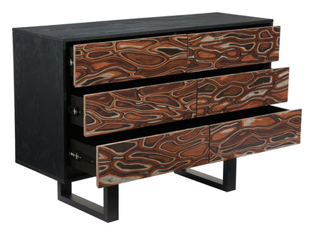Aremi Dresser Brown & Black