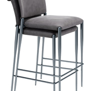 Freesia Barstool (Set of 2) Charcoal Gray