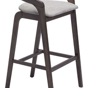 Troy Barstool (Set of 2) Dove Gray & Espresso