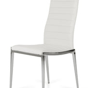 Libby - Modern White Leatherette Dining Chair (Set of 2) - image 5