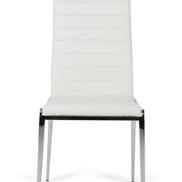 Libby - Modern White Leatherette Dining Chair (Set of 2) - image 3