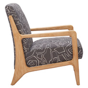 Runa Accent Chair Gray & Natural