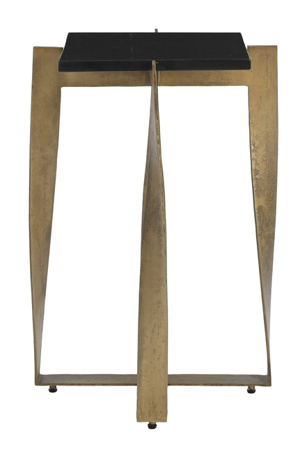 Noara Accent Table Black & Brass