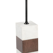 Stuk Side Table Brown & White