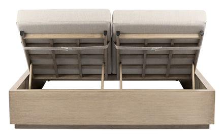 Varadero Beach Double Chaise Gray