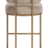 Velar Counter Stool (Set of 2) Beige & Bronze