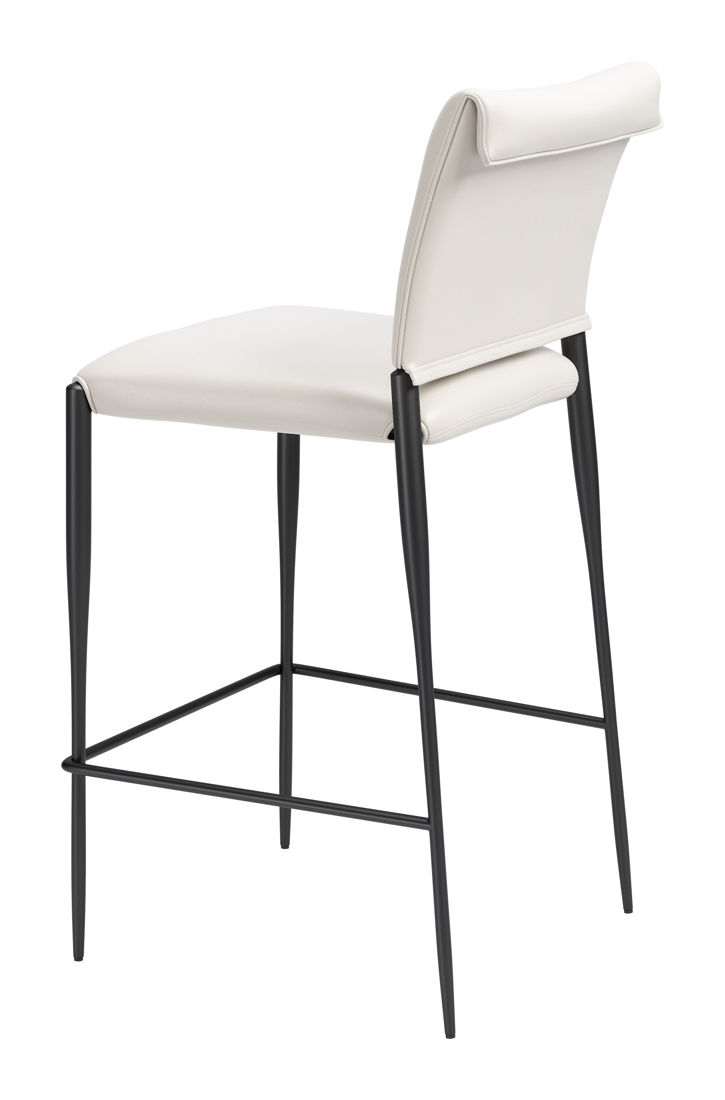 Freesia Barstool (Set of 2) White