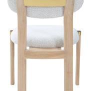 Rilou Dining Chair (Set of 2) White & Natural